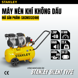 MÁY NÉN KHÍ KHÔNG DẦU 24L STANLEY SXCMS1324HE